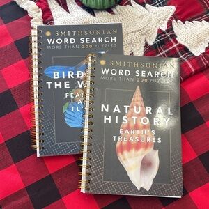 Smithsonian Word Search Puzzle Book Set - Natural History & Birds